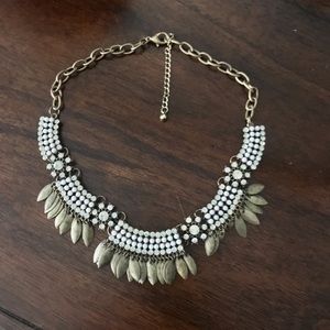 Vintage Rhinestone and Metal Necklace